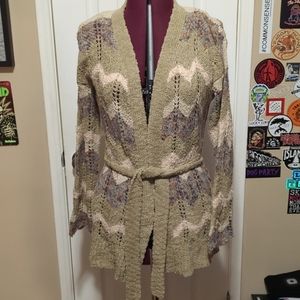 Pressewck and Moore boho tie cardigan, NWT